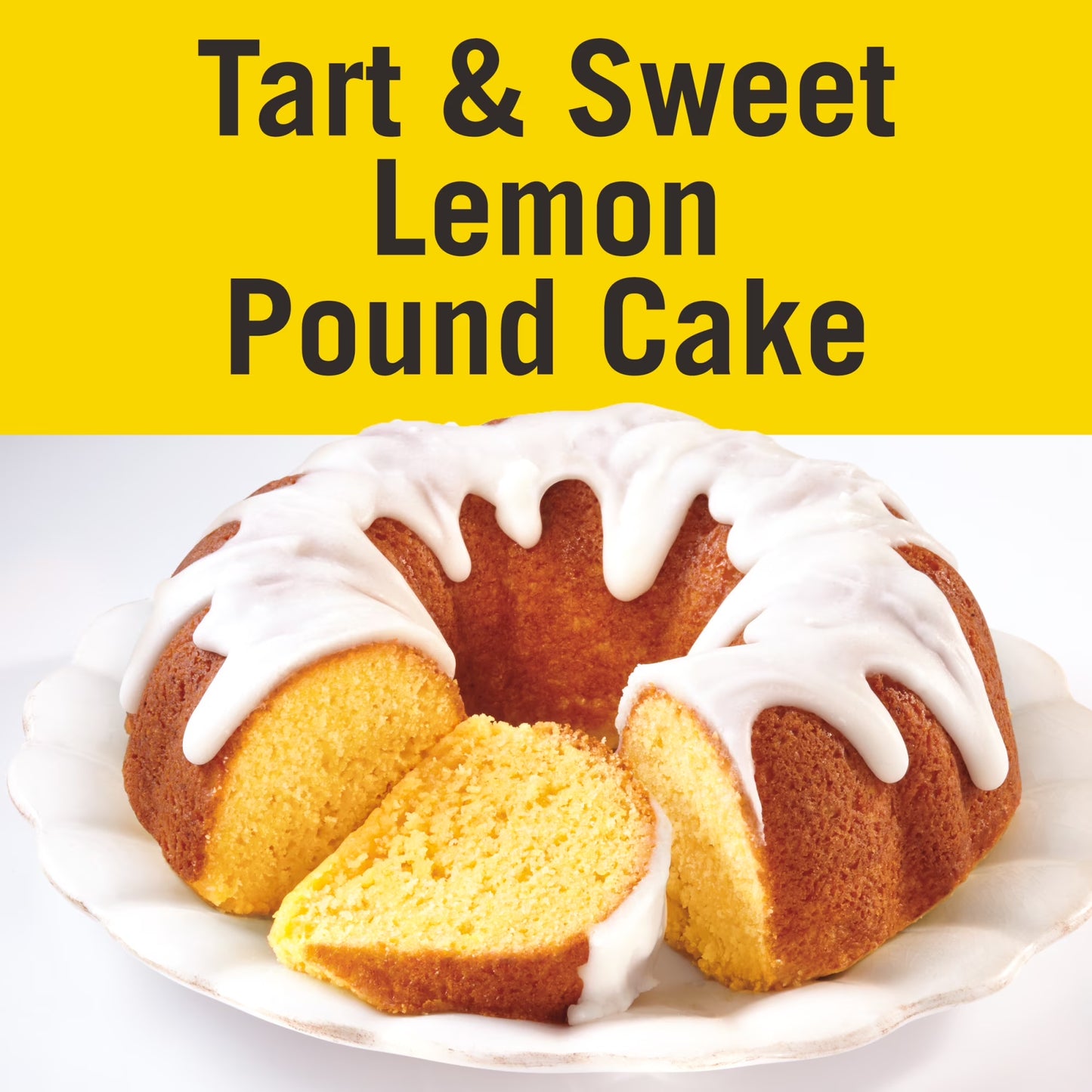 (4 Pack) White Lily Lemon Pound Cake Mix, 16.2 OZ Box