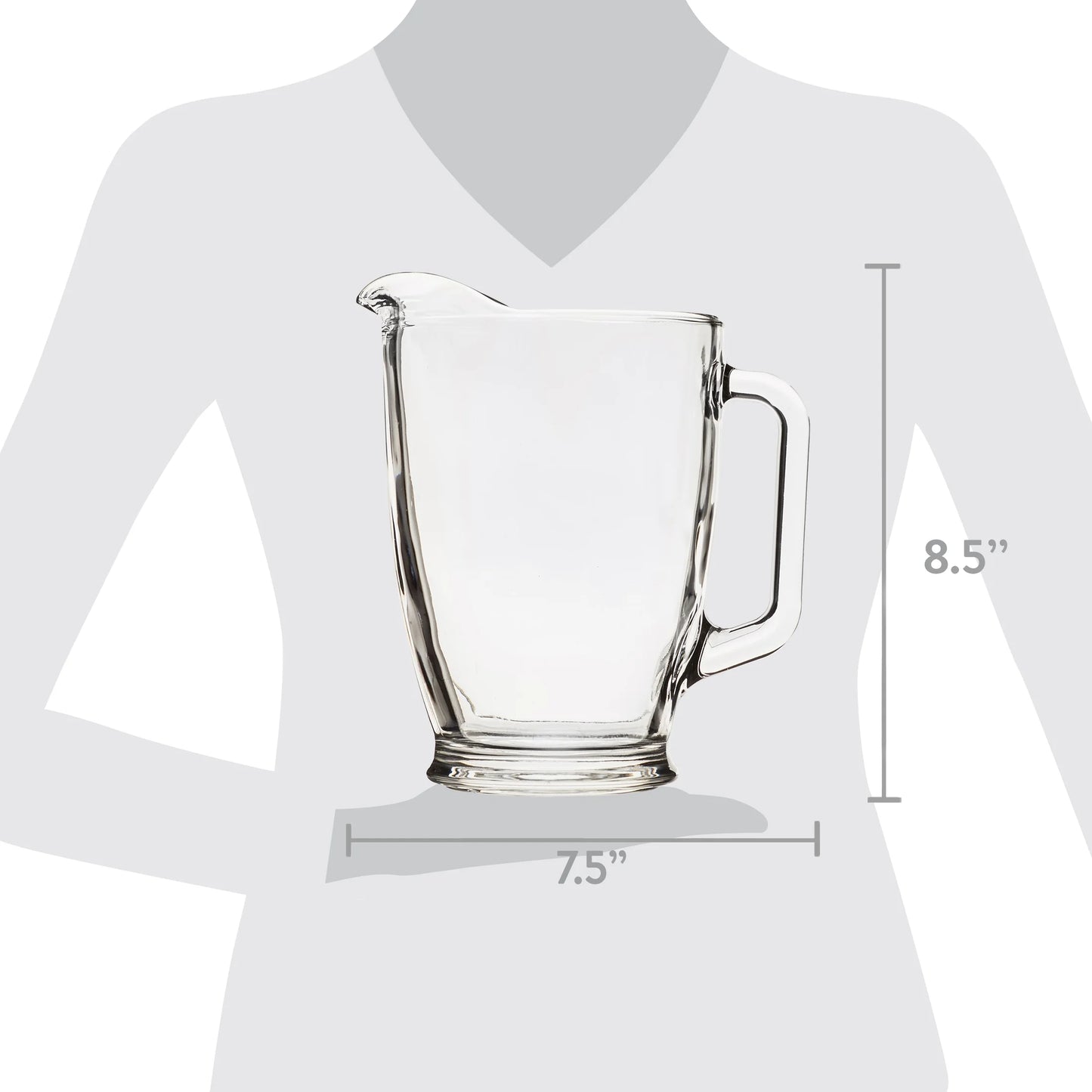 Mainstays 7-Piece Clear Glass Pitcher and Drinkware Tumbler Set