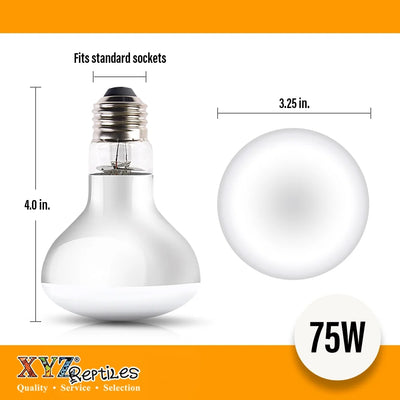Xyzreptiles 75 Watt Reptile Heat Lamp Bulb