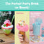 Cotton Candy Express 100-Count Paper Cones with Pink Vanilla, Lime, Blue Raspberry, Watermelon, and Pina Colada 11-Ounce Floss Sugar Jars for Cotton Candy Making