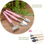 Melphoe 25Pcs Mini Garden Hand Transplanting Succulent Tools Set, 39.4" Thickened Repotting Mat & Plant Tag, Miniature Planting Indoor Fairy Care, Potting, Cactus, Houseplant Bonsai Tool Kit (Pink)