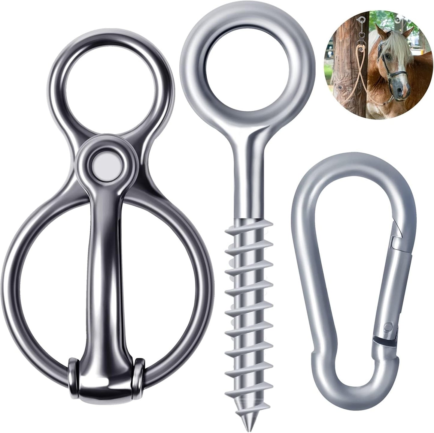 Blocker Tie Ring for Horses,Horse Tack and Supplies Horse Accessories,Ho