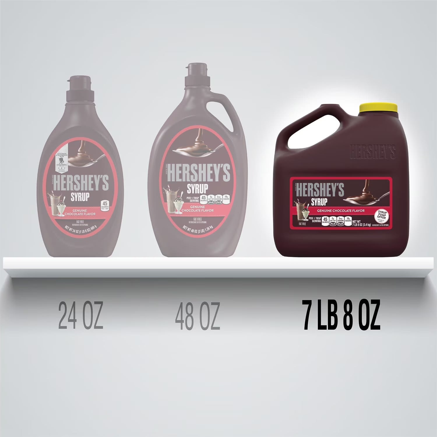 (2 Pack) Hershey'S Chocolate Flavored Syrup, Bulk Jug 7 Lb 8 Oz