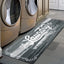 Pauwer Laundry Room Rug Runner 20"X48" Waterproof Rubber Laundry Mat Non Slip Kitchen Mats for Floor Washable Floor Mat Runner Rug for Farmhouse Mudroom Washroom Bathroom Decor
