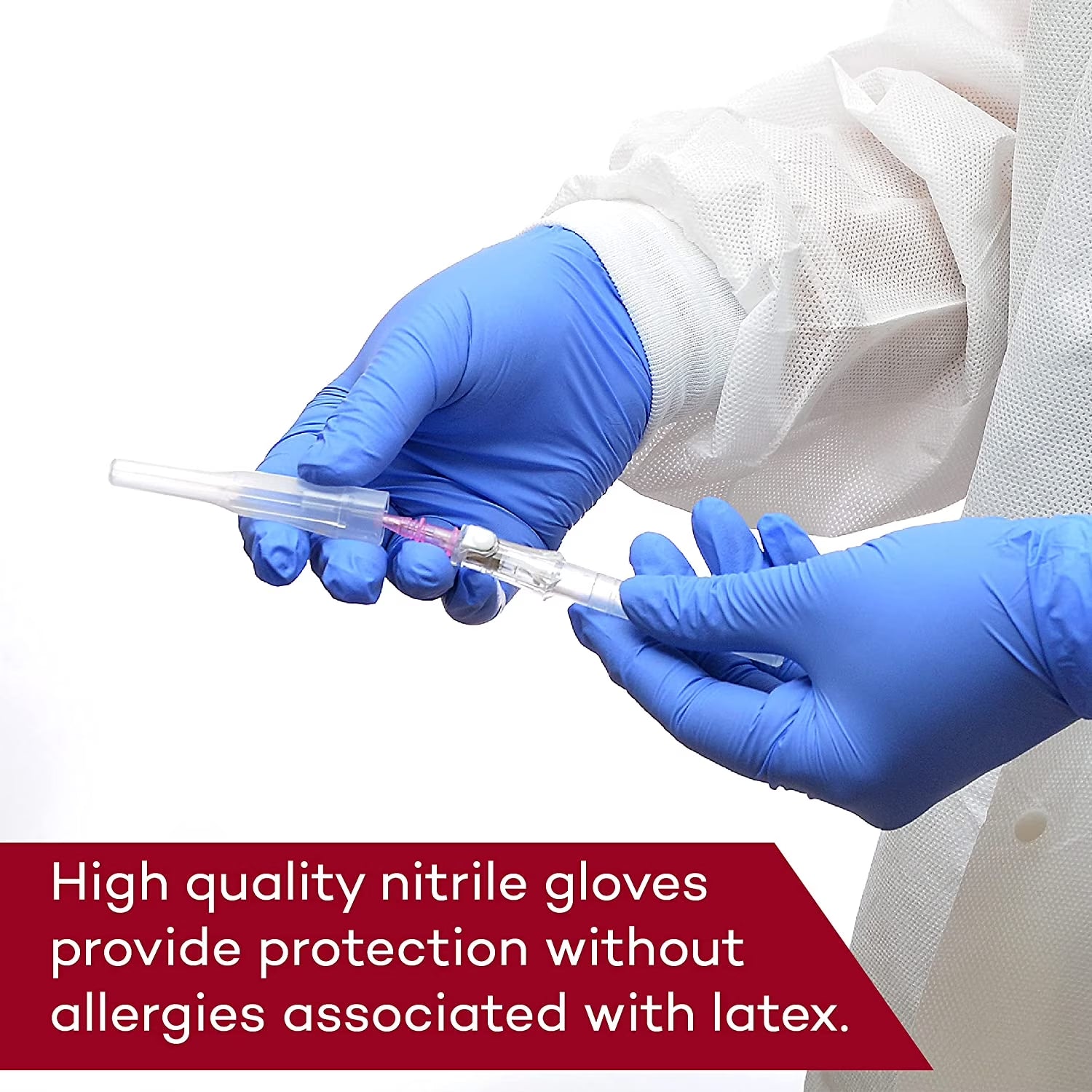 Dealmed Nitrile Medical Grade Exam Gloves, 3.0 Mm, Latex Free, Disposable Gloves for Hospitals, Law Enforcement, First Response, Blue (Small, 3000 Ct.)