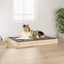vidaXL Dog Bed 36"x25.2"x3.5" Solid Wood Pine