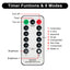 24Inch Christmas Wreath Prelit Warm White USB Lights with Hanger and Remote for Outdoor Indoor Decorations