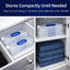 Waterstoragecube Premium Collapsible Water Container Bags 1.3 Gal (4-Pack)