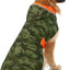 HDE Reversible Hooded Dog Raincoat Slicker Poncho for Small Medium Large Dogs - Camo Orange - L - Polyester