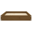 vidaXL Dog Bed Honey Brown 28.1"x21.3"x3.5" Solid Wood Pine