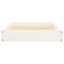 vidaXL Dog Bed White 24.2"x19.3"x3.5" Solid Wood Pine