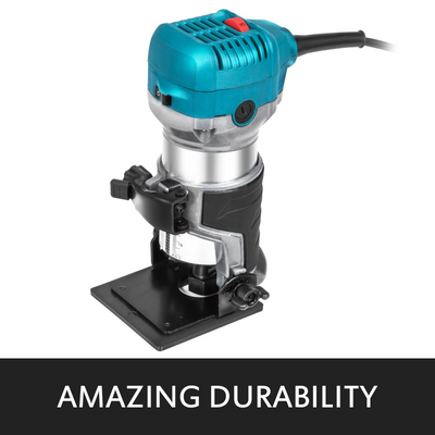 Compact Router 1.25HP With Fixed Base, Plunge Base and Tilt Base, Variable Speed Wood Router Kit Max Torque 30,000RPM For Woodworking & Furniture Manufacturing