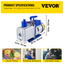 Vacuum Pump 12CFM 1HP Vane Vacuum Pump Two Stage 3 x 10-1 Pa Ultimate HVAC Rotary Auto AC Refrigerant Vacuum Pump, for Automobile Reparation Vacuum Evacuation