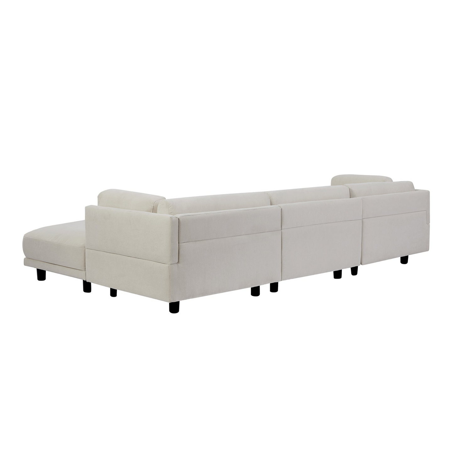 Upholstery Convertible Sectional Sofa, L Shaped Couch with Reversible Chaise
