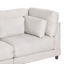 2 Pieces L shaped Sofa with Removable Ottomans and comfortable waist pillows