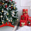 Christmas Tree Stand, Xmas Tree Base Stand, Christmas Tree Holder for Real Trees, Fits up to 8FT Real and Artificial Trees, Red