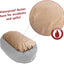 Majestic Pet 52 Inch Links Sherpa Calming Dog Bed Washable – Cozy Soft round Dog Bed with Spine for Head Support - Fluffy Donut Dog Bed 52X35X11 (Inch) – round Pet Bed X- Large - RED
