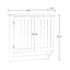 Riverridge Ashland 2-Door Bathroom Medicine Cabinet Wall Storage with Towel Bar - White