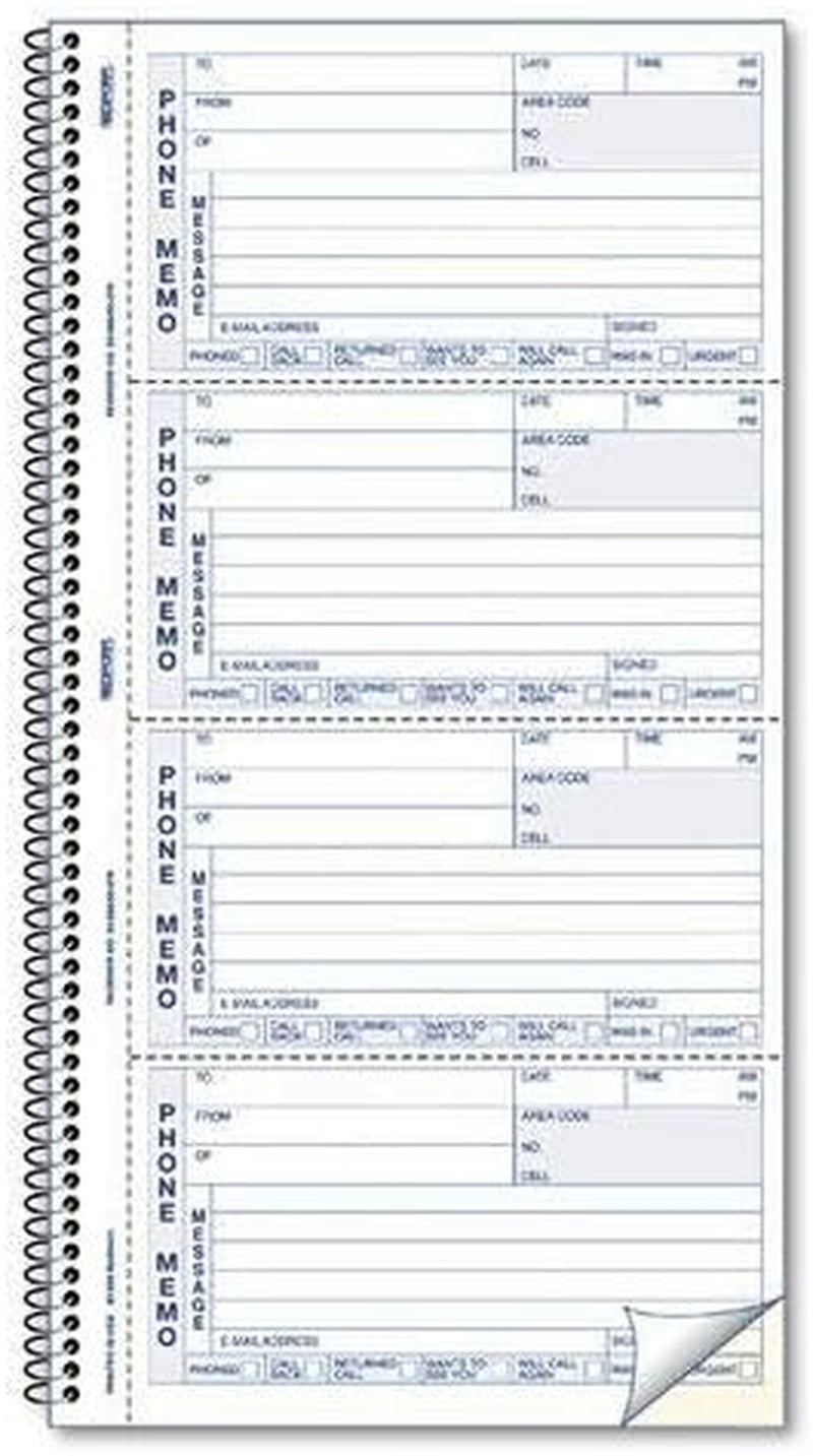 REDIFORM OFFICE PRODUCTS Phone Memo, 2 3/4 X 5, Two-Part Carbonless, 400-Set Book (50076)