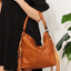 SHOMICO PU Leather Fringe Detail Shoulder Bag