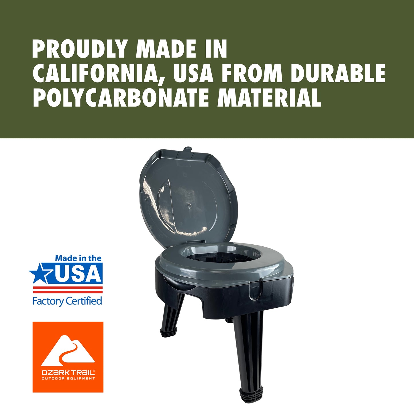 Ozark Trail Folding Portable Toilet