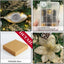 WANNA-CUL Pre-Lit 24 Inch Champagne Gold Christmas Wreath for Front Door