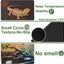 Tutuviw Reptile Carpet Reptile Substrate Floor Reptile Terrarium Mat Liner Durable and Dirt Resistant Reptile Carpet for Leopard Gecko Lizard Bearded Dragon Tank Accessories(Black)