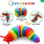 Kidditouch 4 Pcs Slug Sensory Toys for Kids with Autism, Fidget Toy for Autistic Kids & Adults, 3D Articulated Slugs
