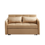 55.5"Twins Pull Out Sofa Bed  Khaki Velvet