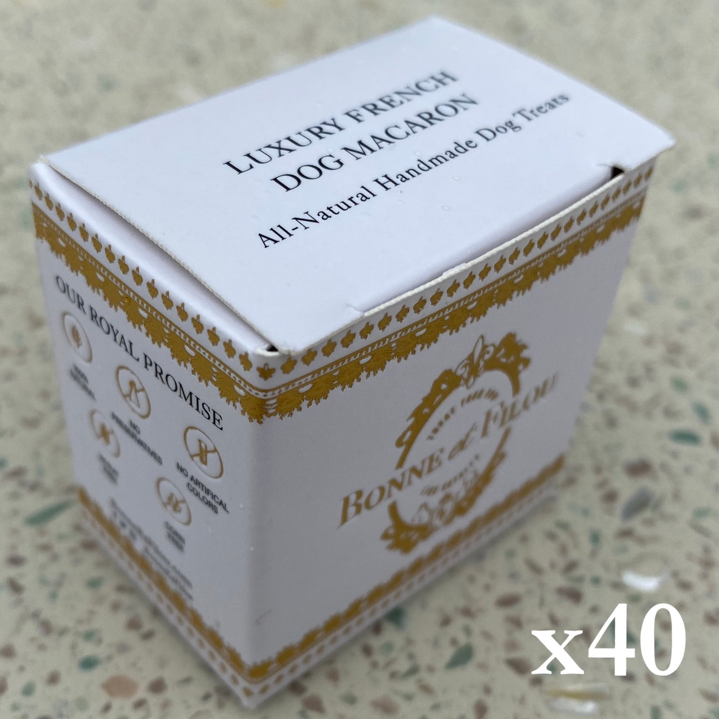 40 Count Dog Macaron Gift Box