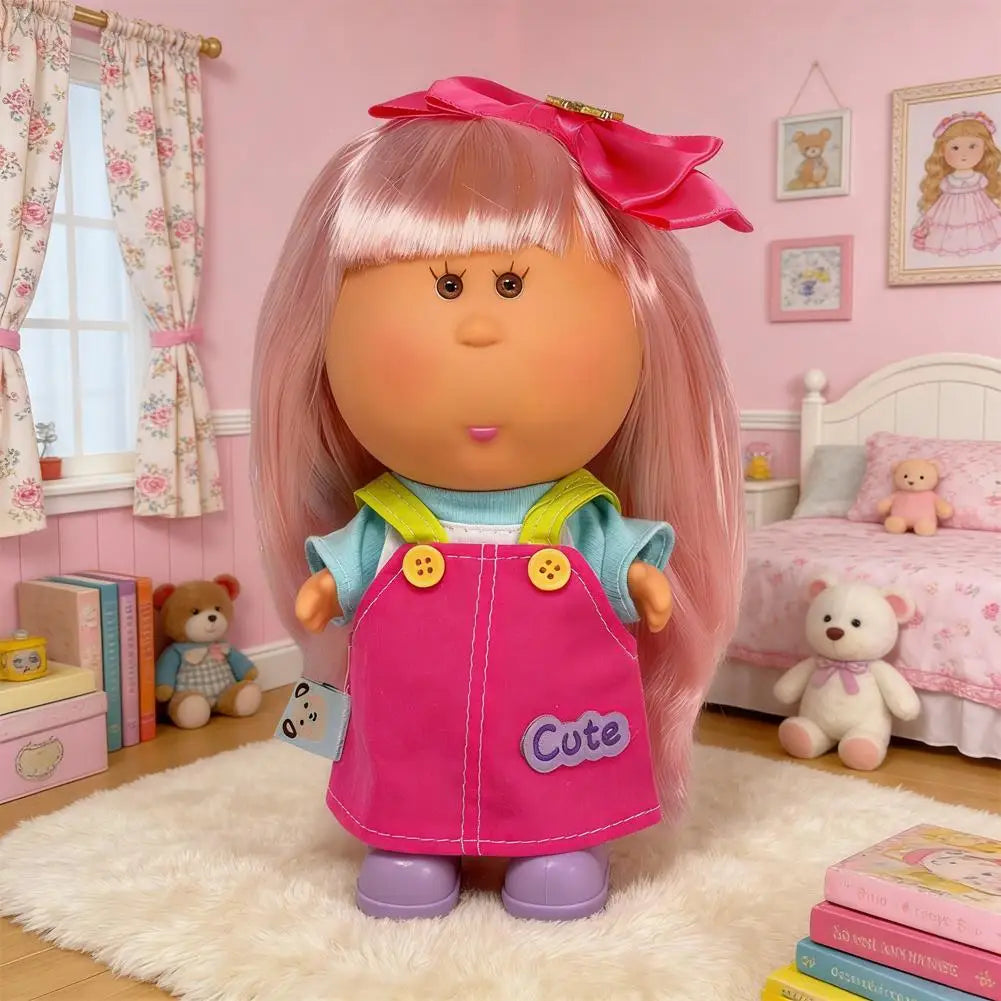 Cute Spanish Potato Doll Mia 18Cm Vinyl Head Soft Plush Body for Girls Boys Birthday Surprise Christmas Gift Toy