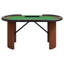 XL 10-Player Poker Table with Chip Tray Green 63"x31.5"x29.5"