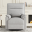 360 Degree Swivel Recliner Manual Recliner Chair Theater Recliner Sofa for Living Room, Grey