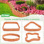 6-Pieces Outdoor Wooden Short Fences Wooden Landscape Border Edging