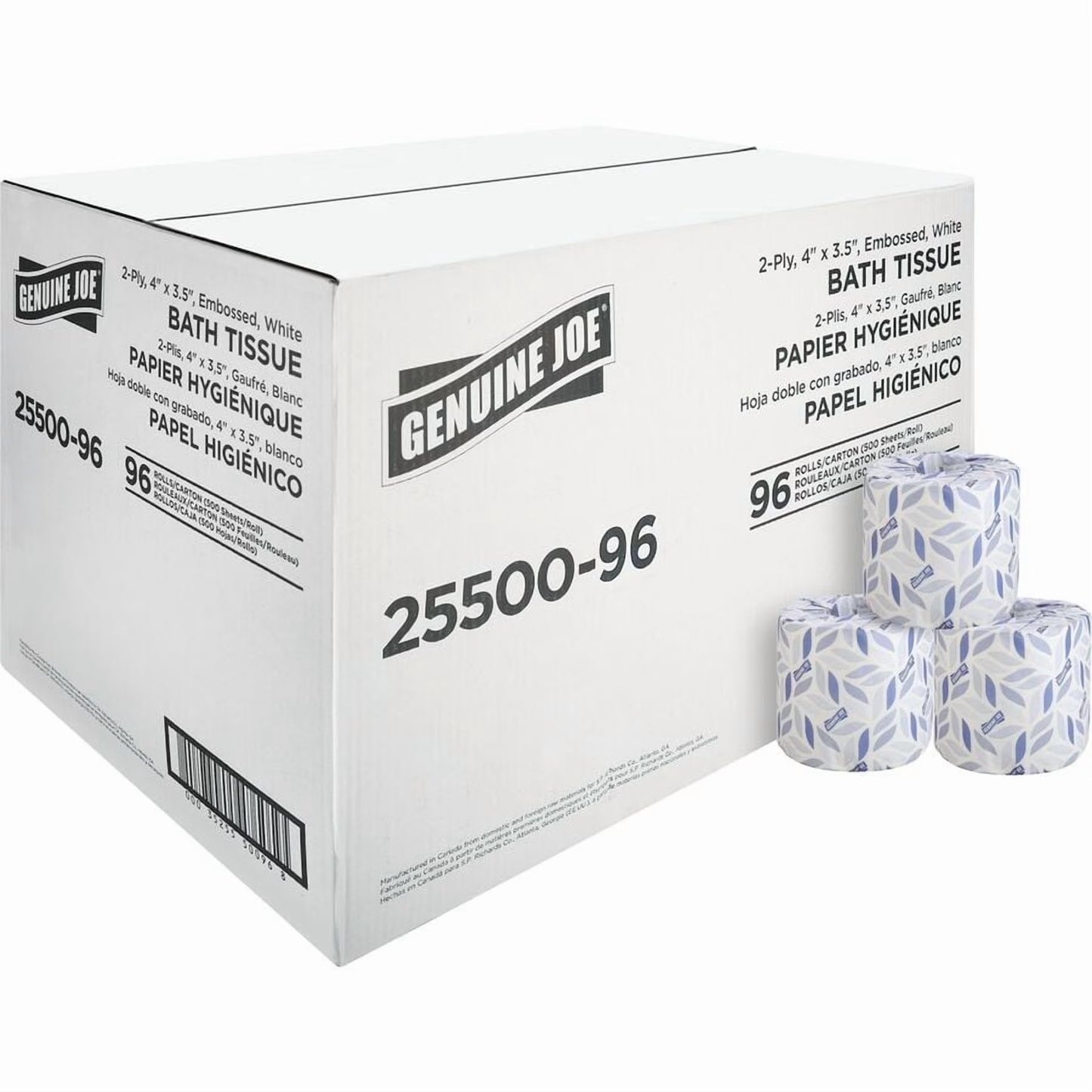 Genuine Joe 2-Ply Standard Bath Tissue Rolls