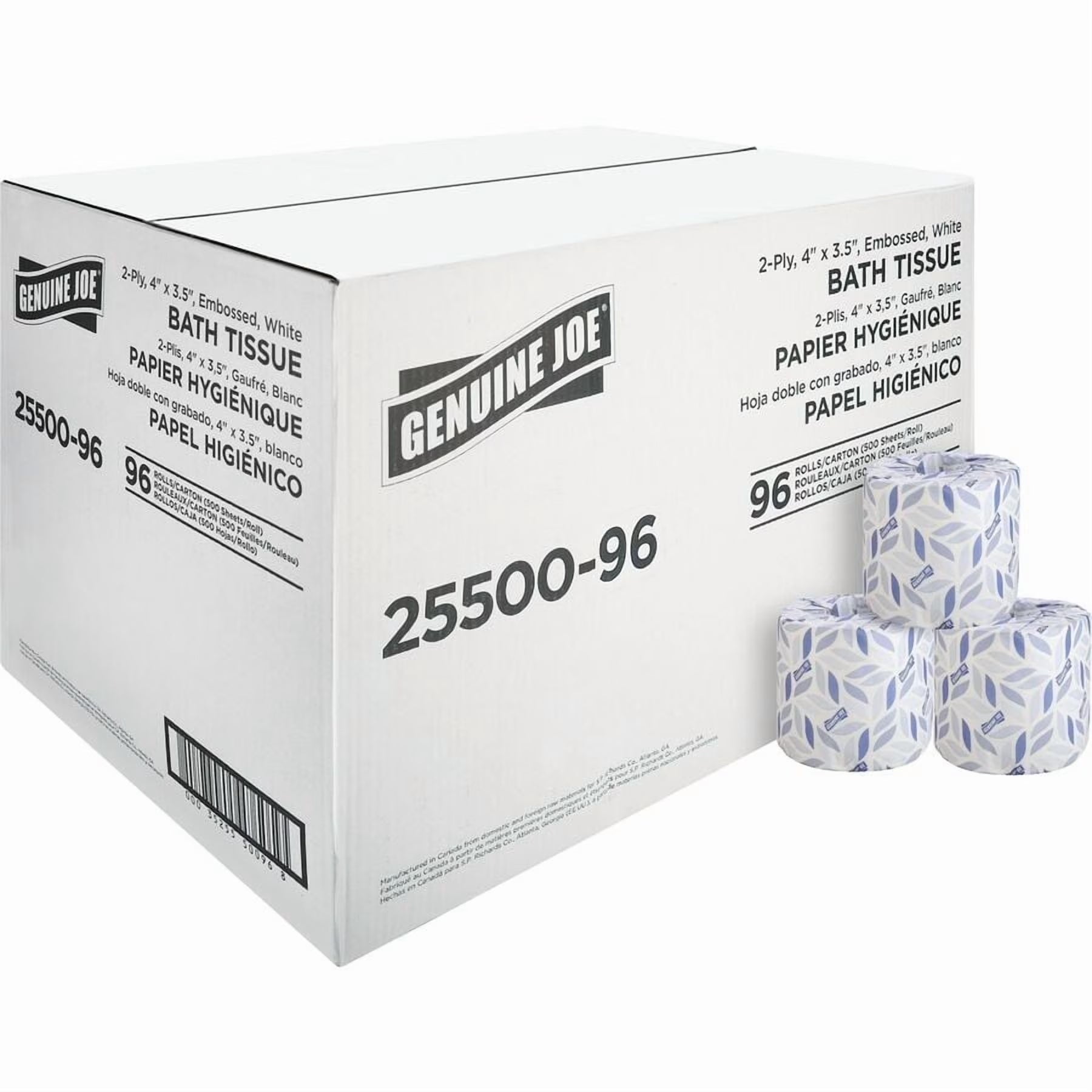 Genuine Joe 2-Ply Standard Bath Tissue Rolls