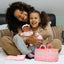 OUOZZZ Baby Doll Accessories with Black Doll, Bassinet, Blanket and Bottle | Interactive Pretend Playset for Social Emotional Learning, Educational Toy for 2 Year Old Girls