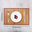 Bamboo Placemats Set of 4, Heat Resistant Place Mats for Dining Table, Durable Bamboo Table Mats, Stain Resistant & Easy Clean Placemats for Kitchen, Indoor/Outdoor Use 11.5 X 17.5 Inch