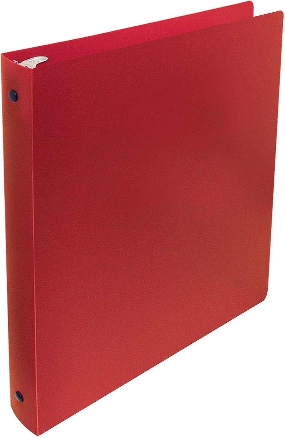 Better Office Products Flexible 3 Ring Poly Binder with Pocket, 1 Inch, Letter Size, 4 Pack-Red, Blue, Purple, and Black