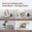 CHAT BLANC Cotton Rope Baskets for Organizing | 15”X10”X9” Storage Baskets for Shelves | Small Laundry Woven Baskets for Storage, Dog Toy Bin, Baby Basket,Off White&Brown 3 Pack