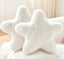 Set of 2 Throw Pillows Star Pillow Couch Pillows Decorative Pillows Bed Pillows Cute Pillows,White 15"