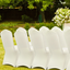 Stretch Spandex Folding Chair Covers, Universal Fitted Chair Cover, Removable Washable Protective Slipcovers, for Wedding, Holiday, Banquet, Party, Celebration, Dining (100PCS Ivory White)