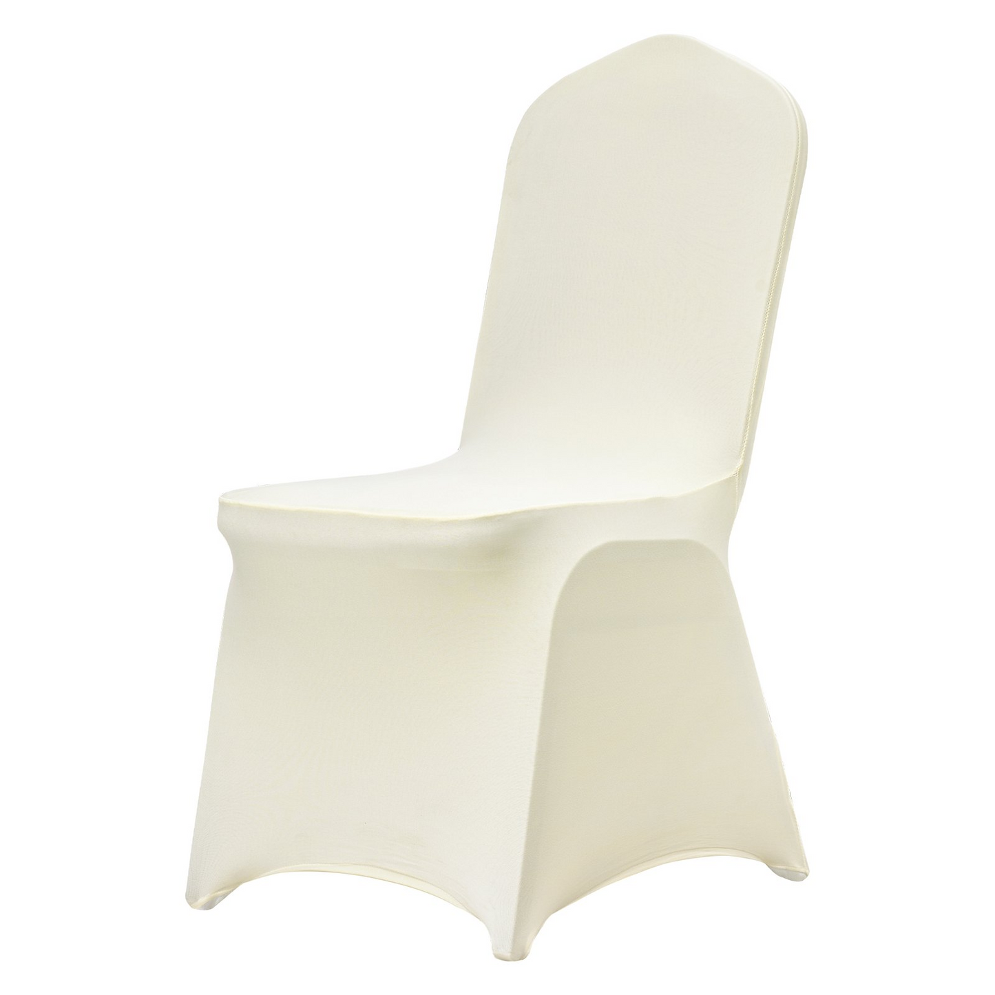 Stretch Spandex Folding Chair Covers, Universal Fitted Chair Cover, Removable Washable Protective Slipcovers, for Wedding, Holiday, Banquet, Party, Celebration, Dining (100PCS Ivory White)