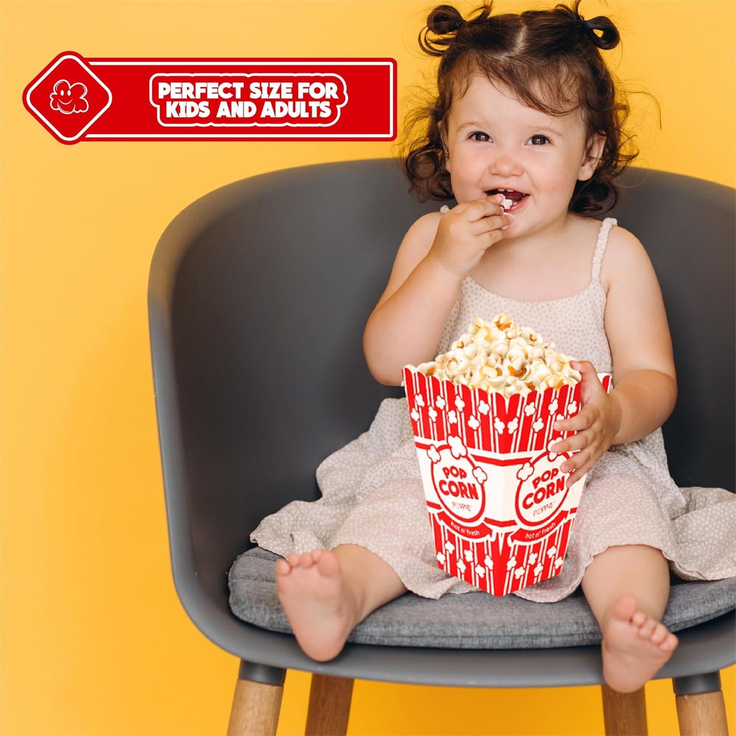 Poppy'S Large Popcorn Boxes – 20 Pack 46 Oz Concession-Grade Popcorn Buckets, Popcorn Machine Accessories for Popcorn Bars, Movie Nights, Concessions