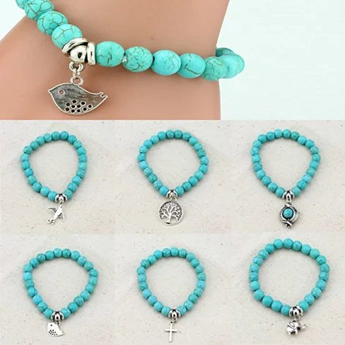 Turquoise TALISMAN Charms Bracelets