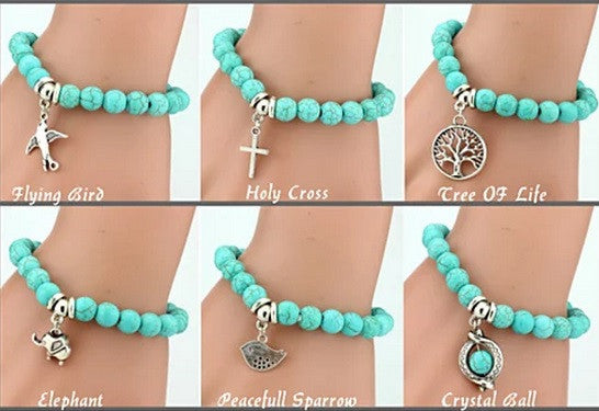 Turquoise TALISMAN Charms Bracelets