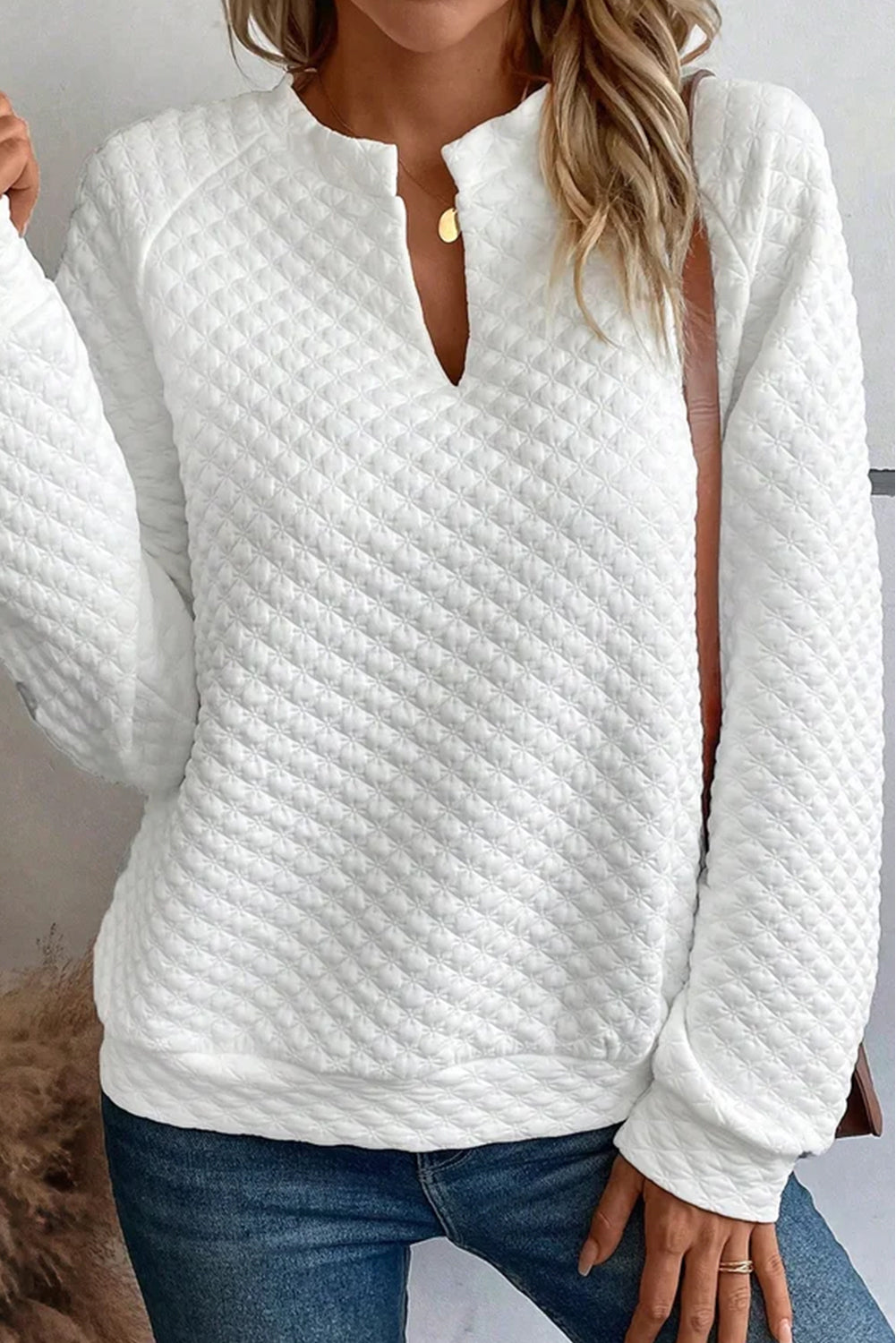 Mylah Quilted Long Sleeve Top