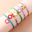 Smiley Flower Beaded Bracelet