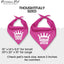 Parisian Pet Pink Dog Bandanas - Adjustable Drama Queen Puppy Bandana - Girl Dog Accessories - Breathable and Stylish Dogs Kerchief - Triangle Pet Scarves - Small Dogs Bandana - Bib for Pets