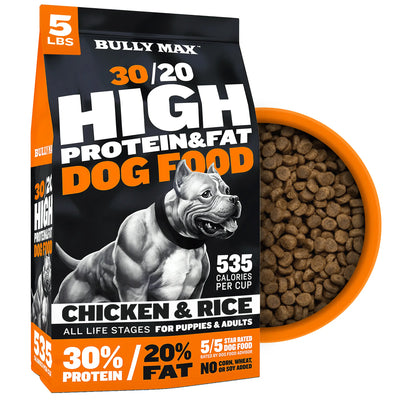 Bully Max 30/20 High Protein Dog Food - 5Lb Chicken